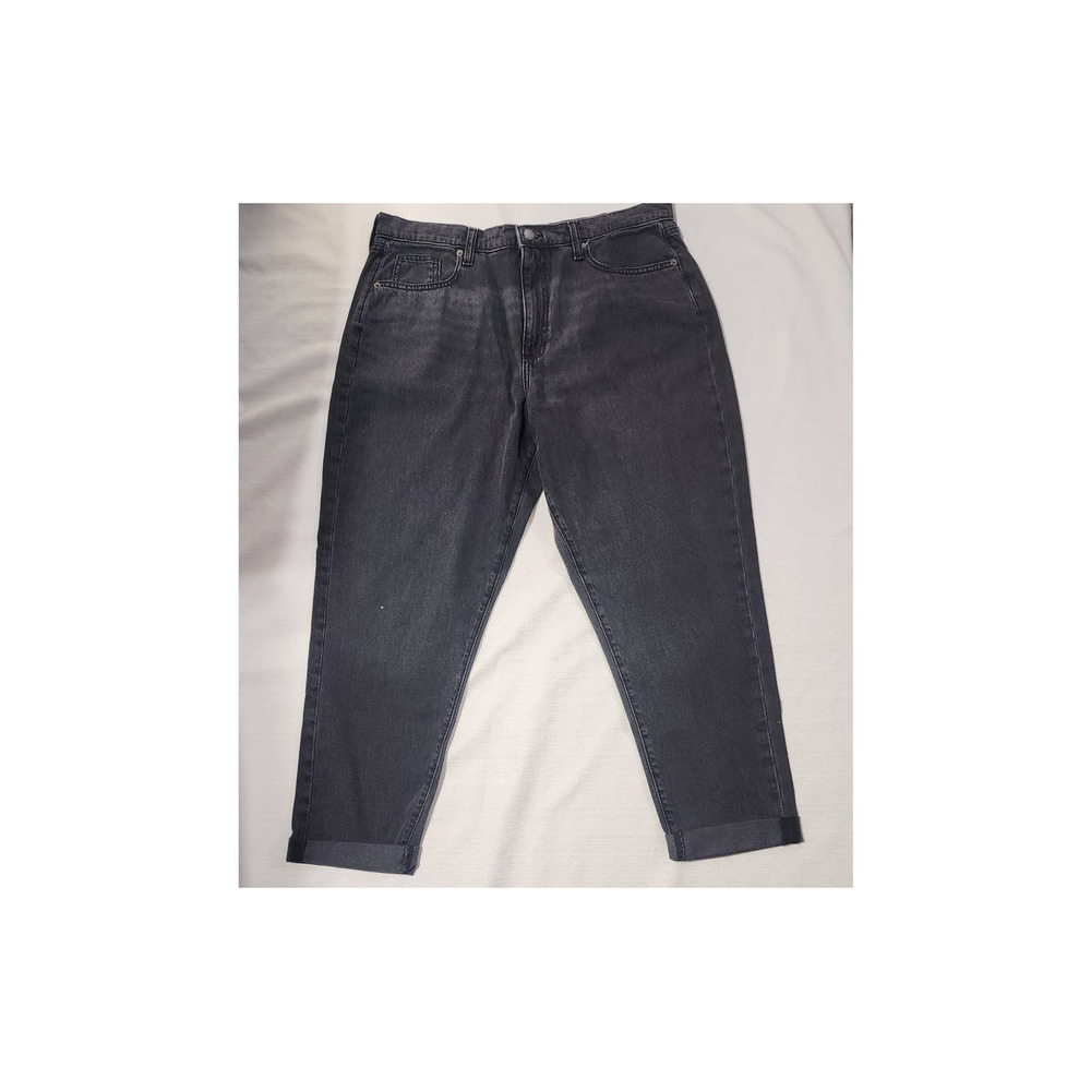 woman's boyfriend black jeans 32 waist universal thread size 14